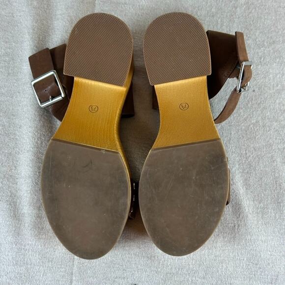 Mia Womens Platform Sandals Size 7.5M Chunky Sabrinda Faux Leather Straps Clogs - Picture 8 of 11